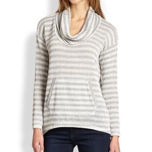 Splendid Antwerp Stripped Cowl Neck Sweater